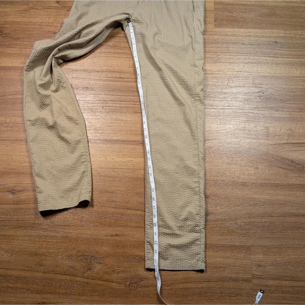 Bonobos Golf Seersucker Chino Pants Mens 32x34 Beige Slim Fit Lightweight